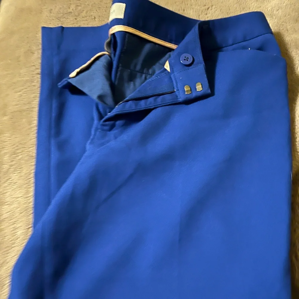 Gap slim cropped bright blue dress pants - Picture 2 of 5